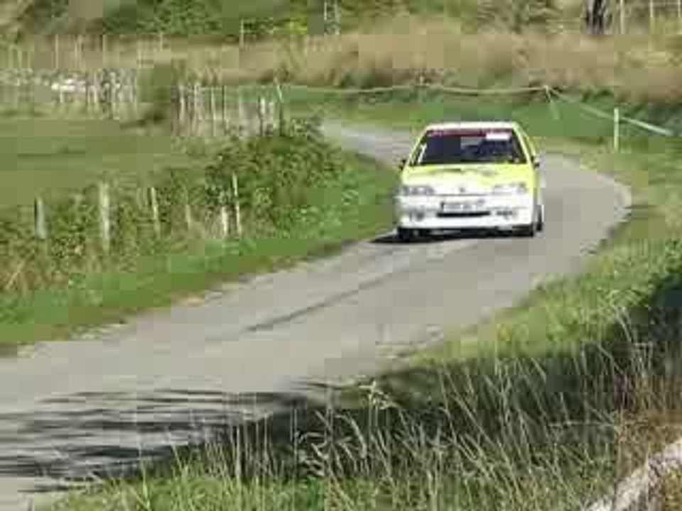 Damien Defert passage ES7 rallye des lacs 2009