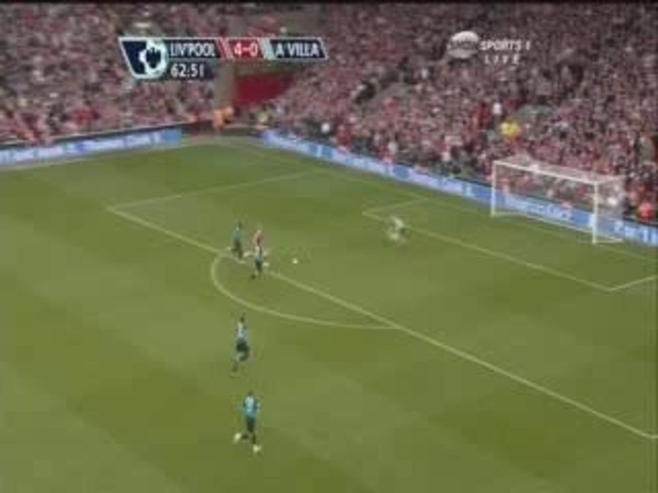 Liverpool vs Aston Villa (1-3) August 24, 2009 24/8/09 GOALS