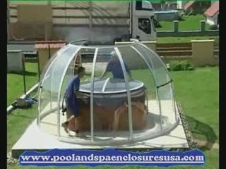 Installation of SPA DOME ORLANDO, Hot Tub Enclosure