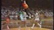 Michael Jordan breaks backboard with a dunk, basketball, nba