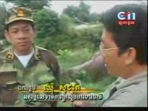 CTN Khmer News- 19 August 2009-2 Soy Sopheap At Preah Vihear