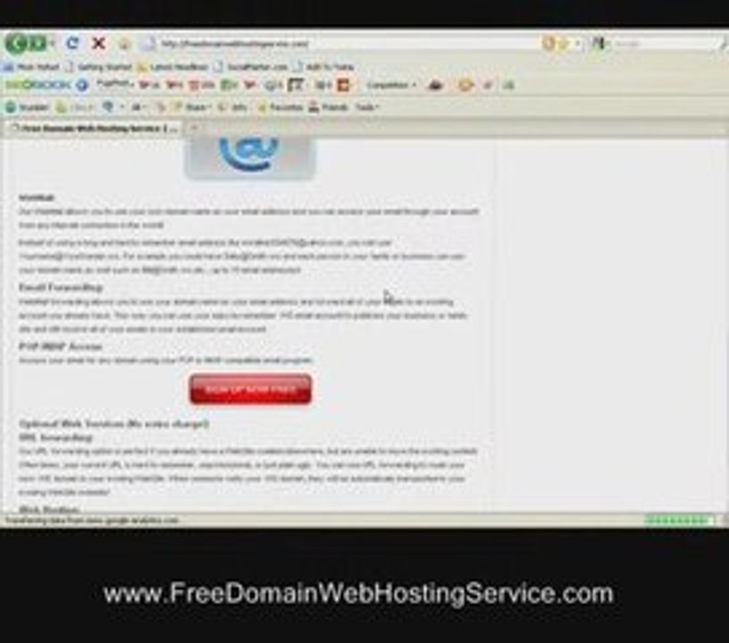 Get A Free Domain Web Hosting Account With GDI