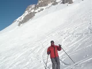 Hervé à Courchevel - un peu de hors-piste