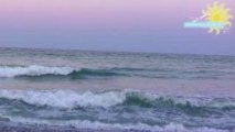 [Smart Travel Guide] Relaxing sea sounds at sunset HD