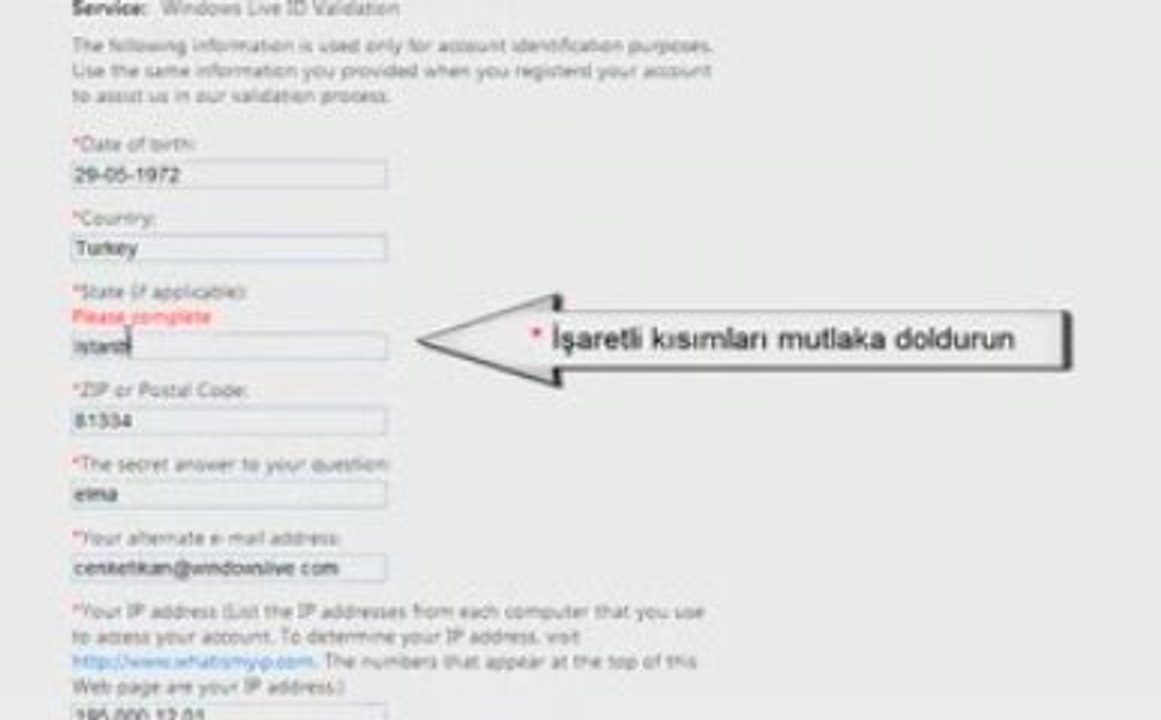 Msn Güvenliği Çalınan MSN Geri Alma