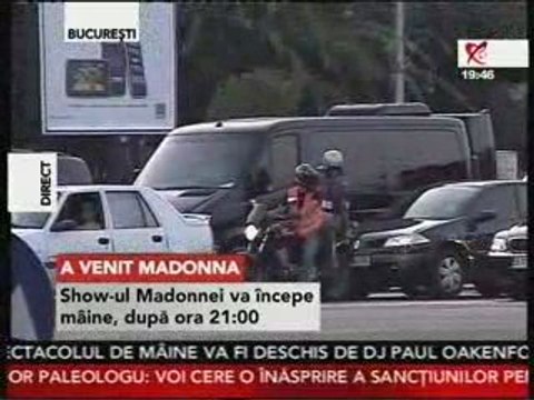 Madonna Arrived in Bucharest - Live from Helioo Reality TV