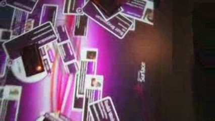 Cool use of Microsoft Surface table at Gnomedex