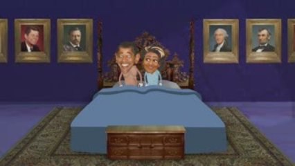 Obamas In Bed