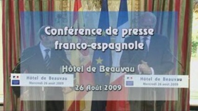 Brice Hortefeux reçoit son homologue espagnol place Beauvau