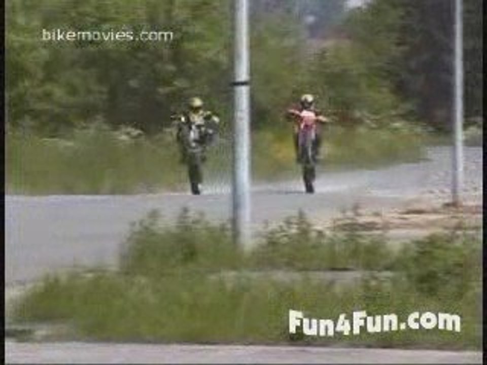 chute supermotard