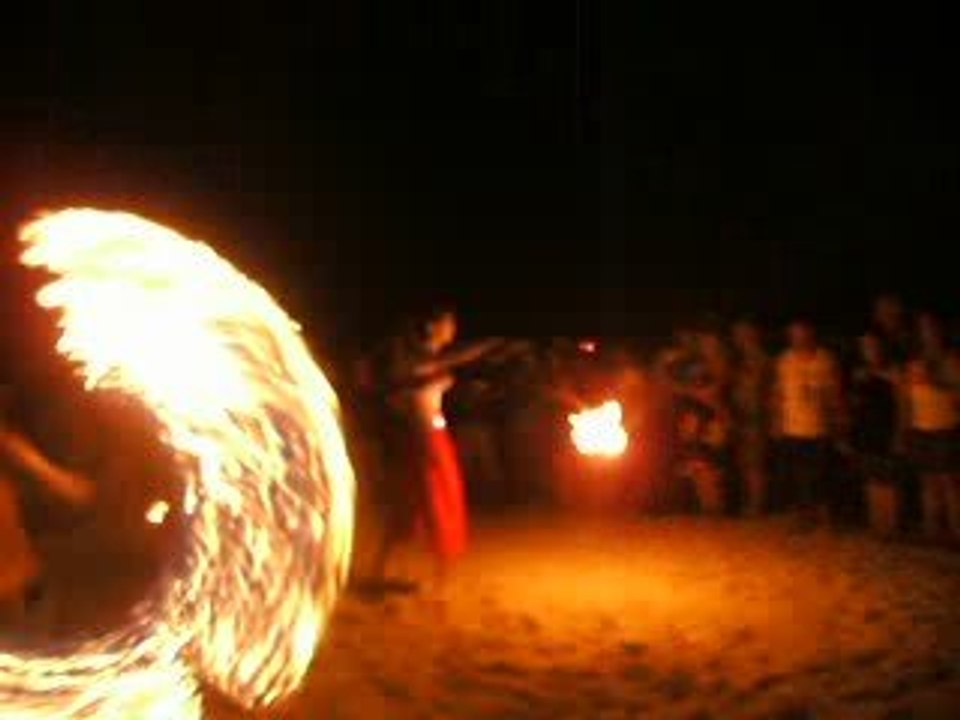 full moon party 2009 -6 aout PYROTOXY FIRE show !