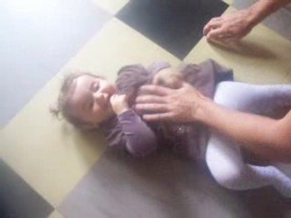 mélina fou rire avec papa