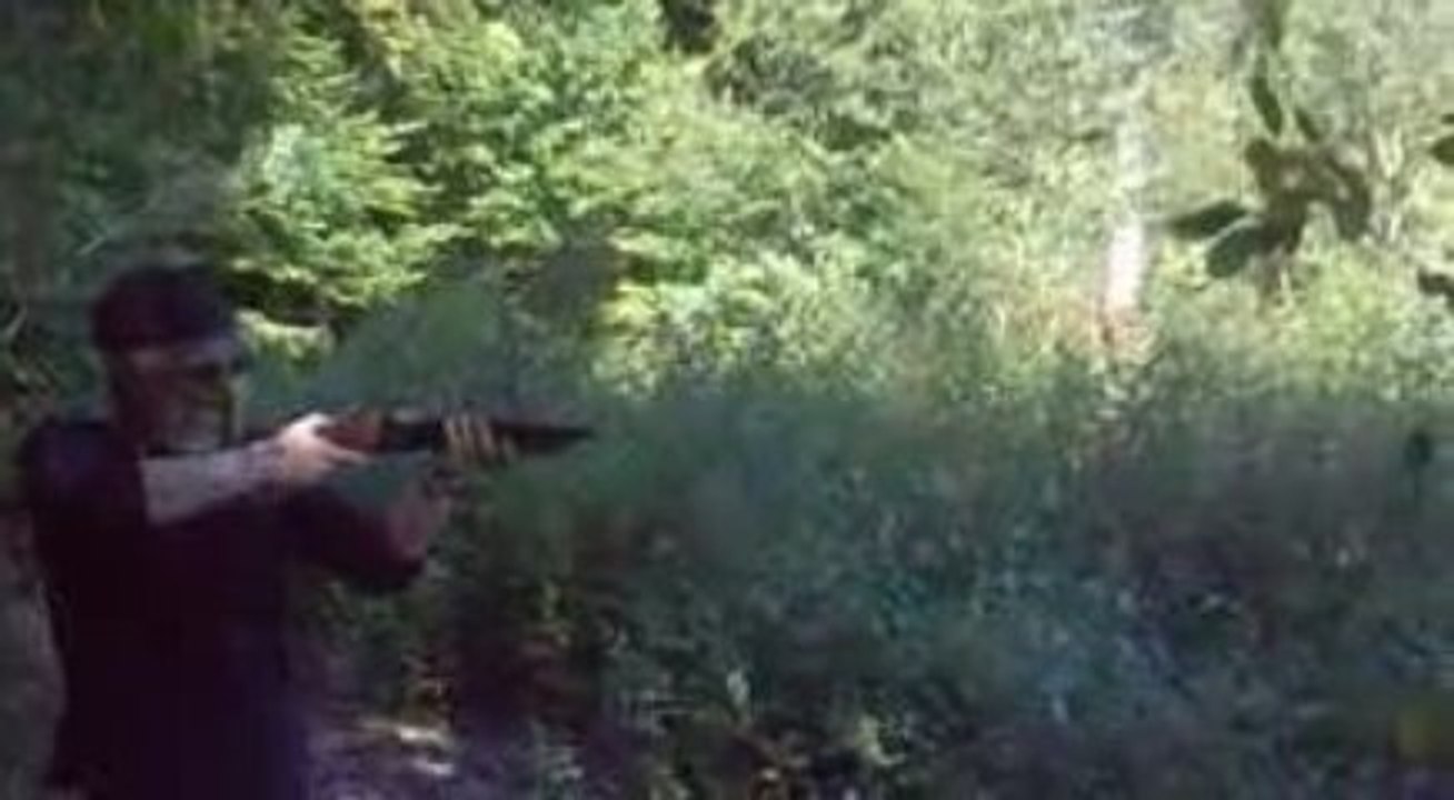 Wa Shan "Mad Max" double barrel shotgun -- Test de tir