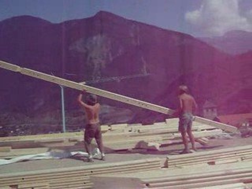 Installation de la panne sablière