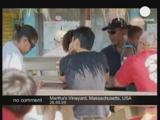 Le président américain Barack Obama en vacances