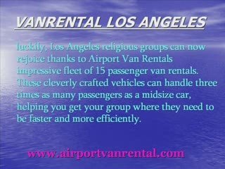 Best Van Rentals in Los Angeles