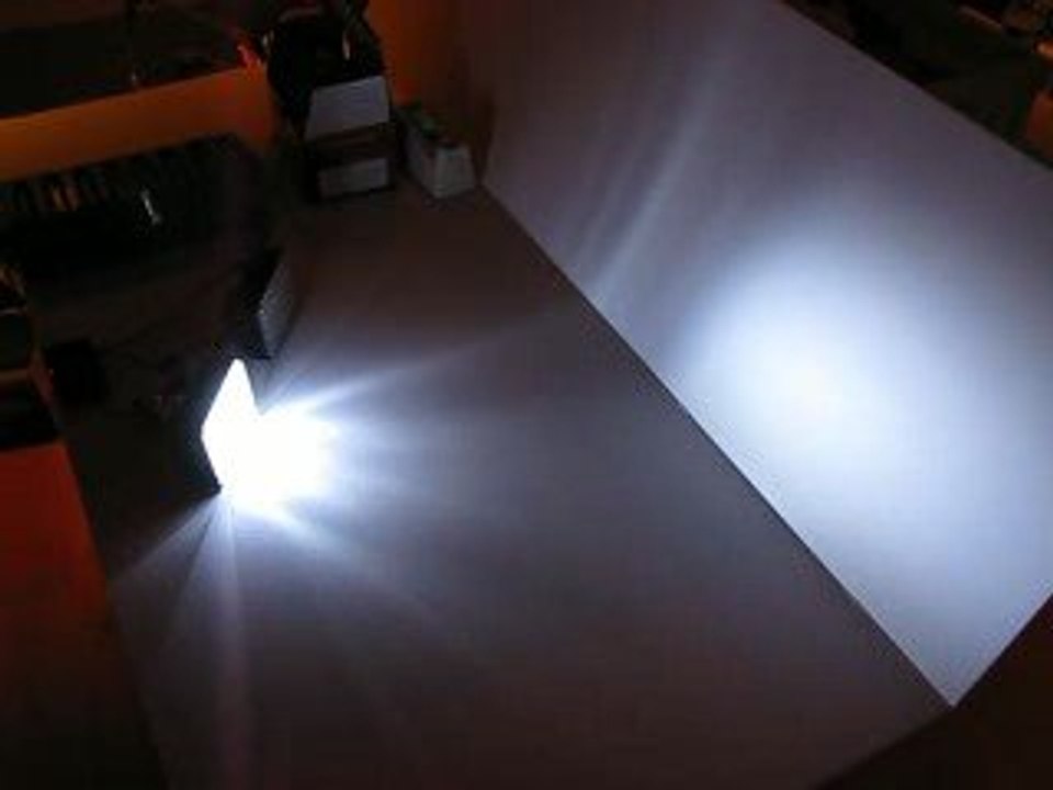 strobe 2x40 led blanc programme  3