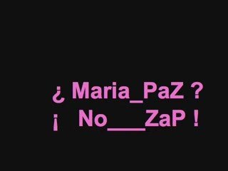 Maria Paz No Zap : myspace officiel