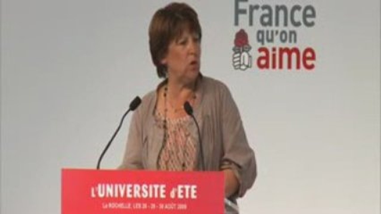 Session d'ouverture : Martine Aubry