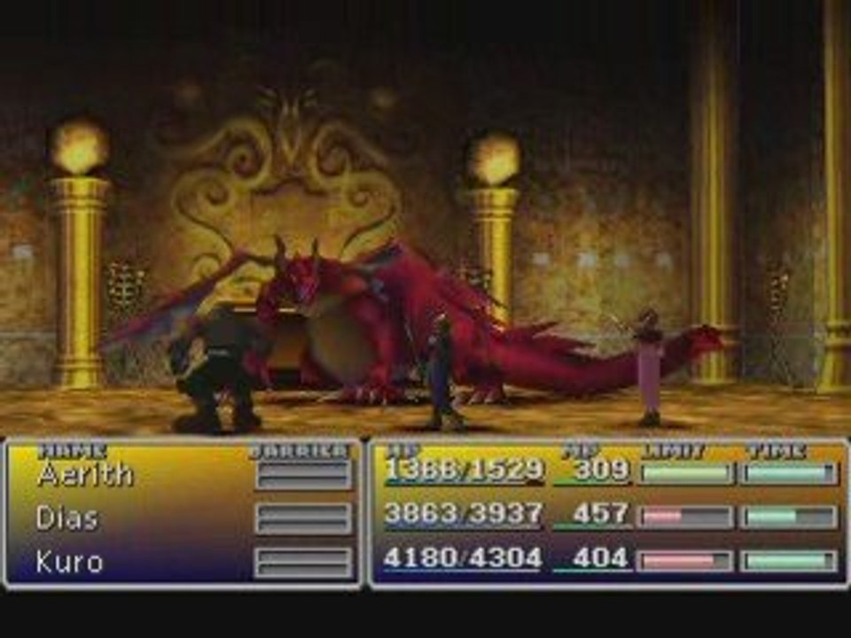 FF7 Hard : boss 19 Dragon Rouge