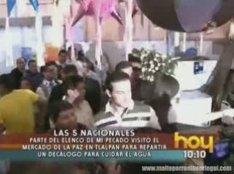 Maite Perroni y Eugenio Siller en campaña Cuida el agua