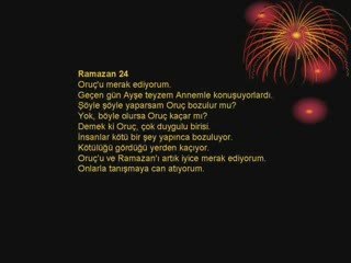 4 yasındaki cocugun gozunden ramazan ve oruc