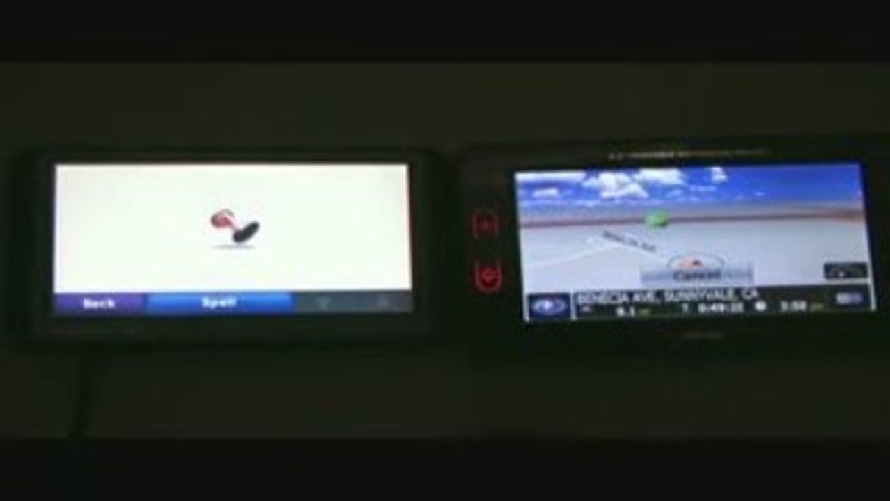 Garmin Nuvi 255W PocketMap PND-428 Comparison in Mandarin