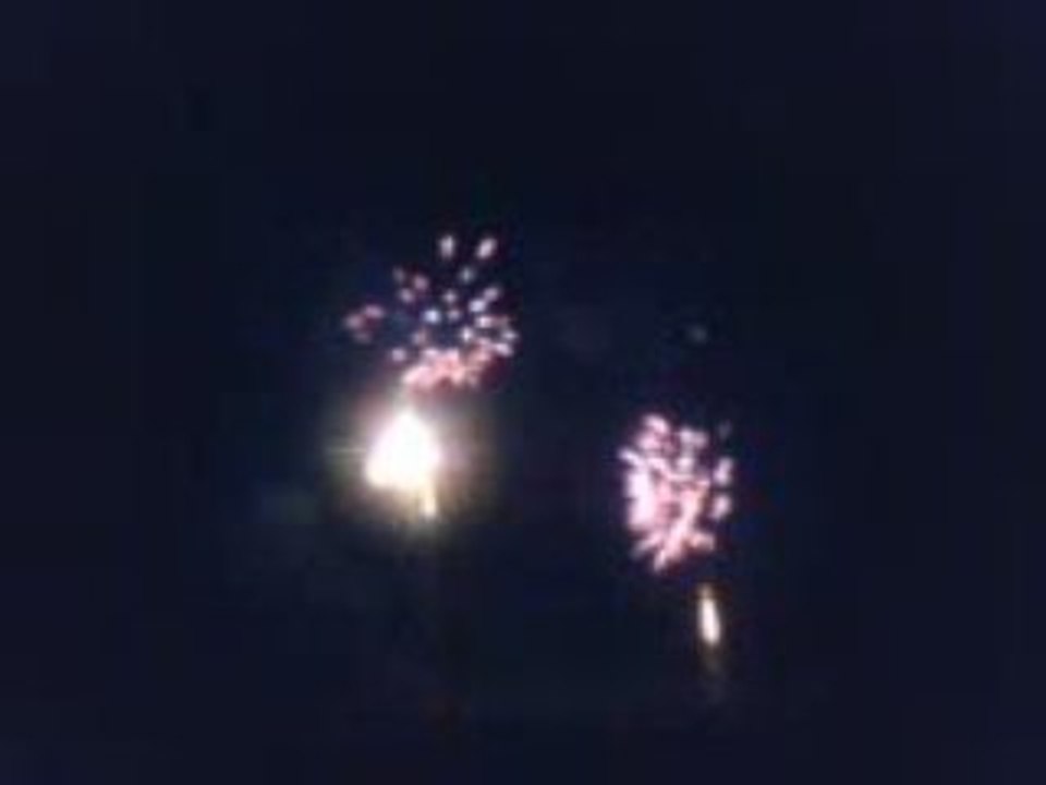 fin des vacance avec ce feu d'artifice