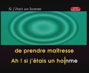 Diane Tell - Si j'étais un homme karaoké