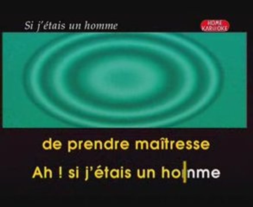 Diane Tell - Si j'étais un homme karaoké