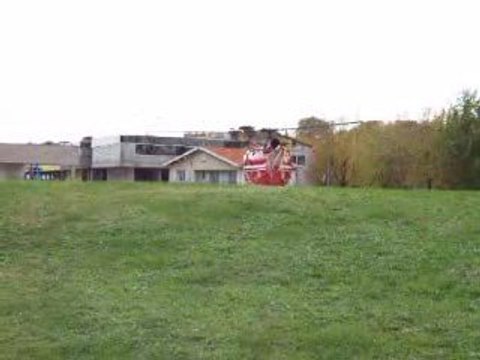 Atterrissage alouette 3 sécurité civile Lyon