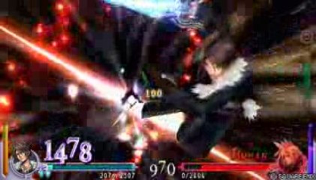Dissidia Final Fantasy Squall vs Cloud