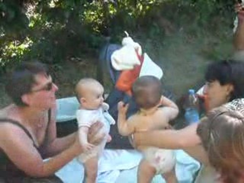 Elrick et Lénaëlle au parc