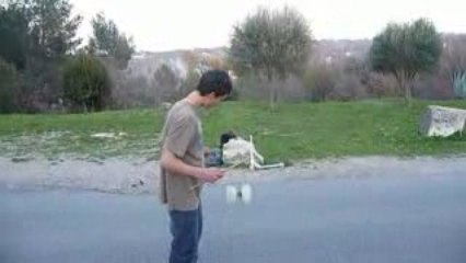 Diabolo with back flip