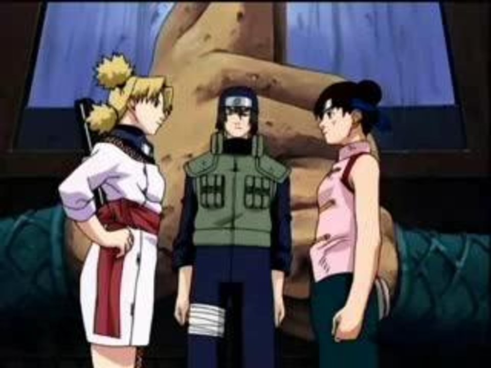 combat de naruto,témari,tenten et kiba
