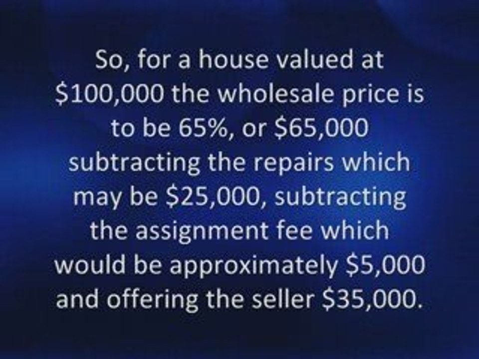 Expert Real Estate Tips - The 65% Rule