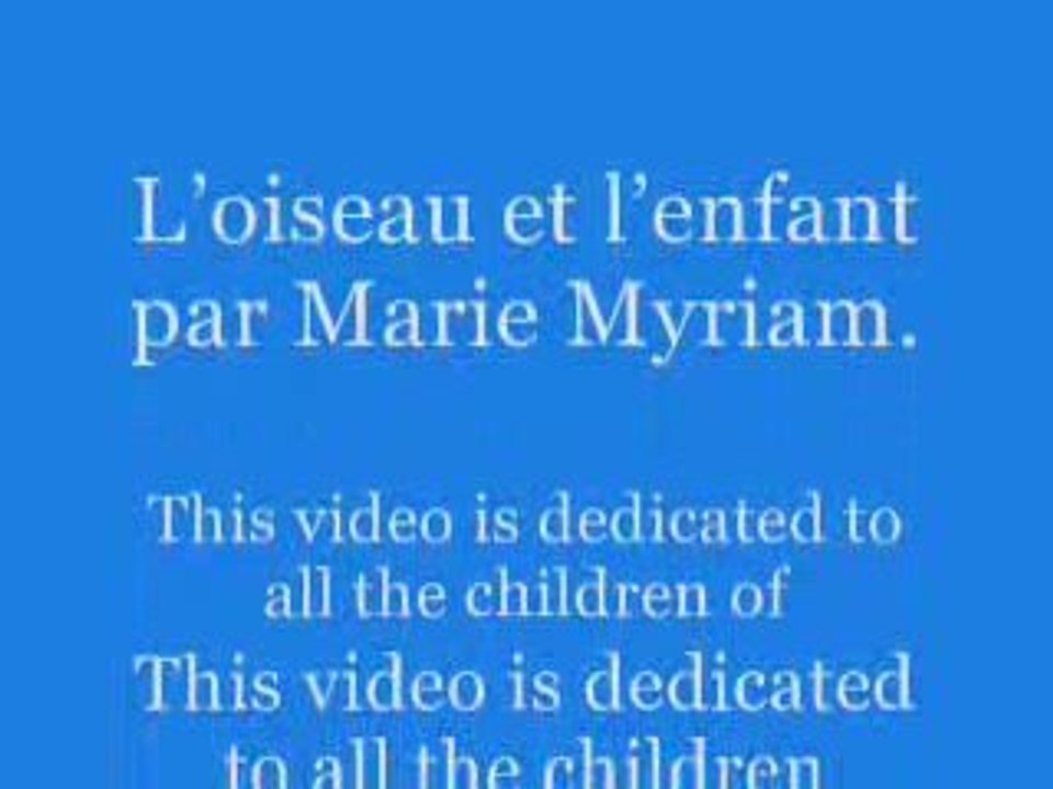 L'oiseau et l'enfant