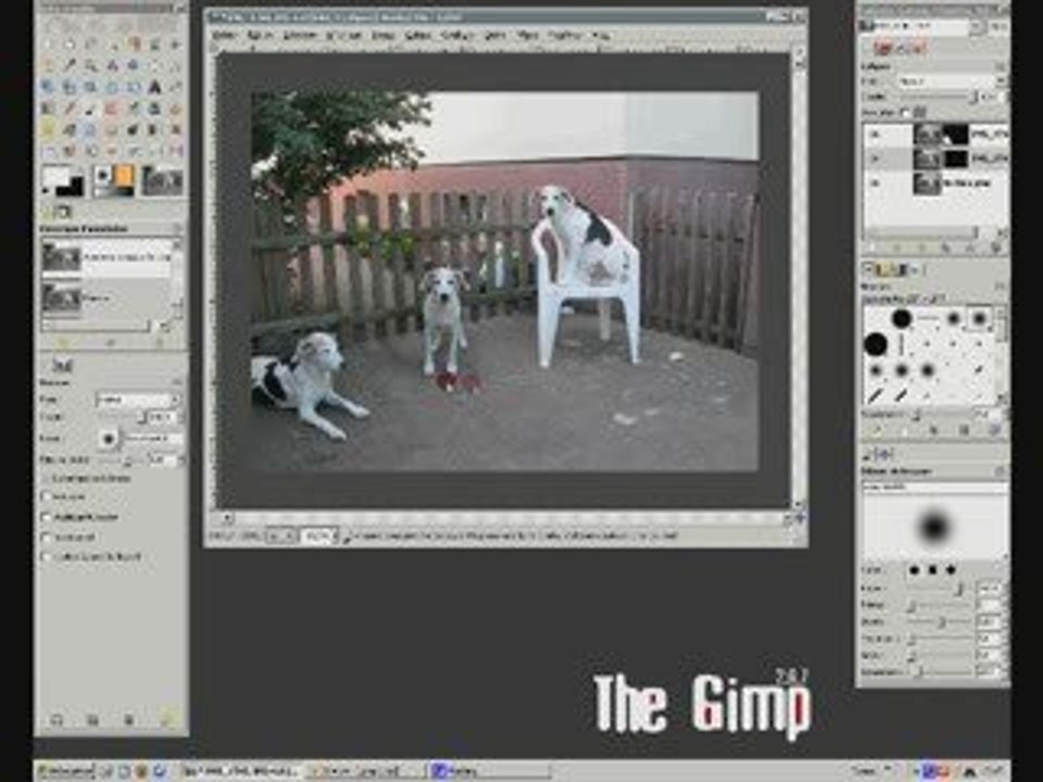 Gimp - les masques de calques 1