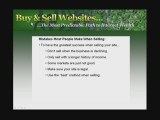 Selling Websites - Mistakes Website Sellers Make