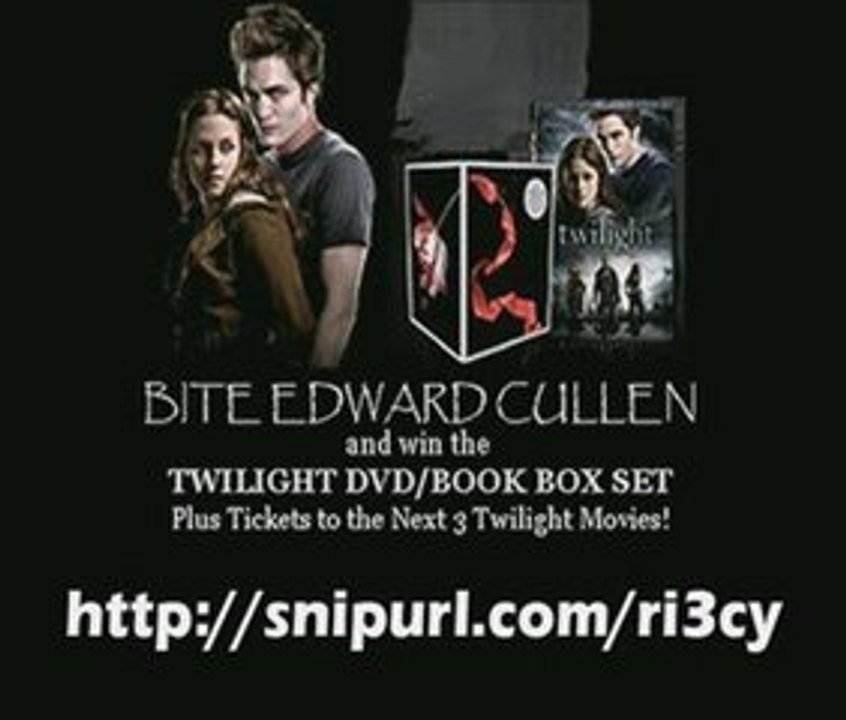 Bite Edward Cullen! Win Twilight Book/DVD & New Moon Tickets