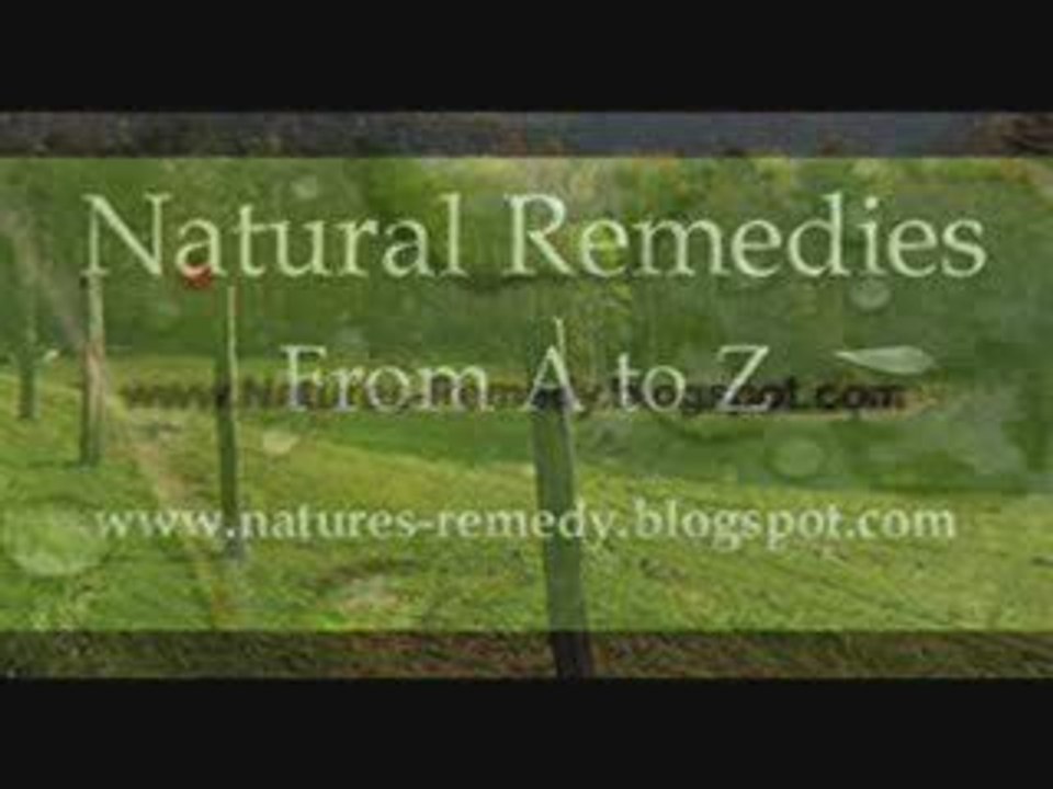 Natural Remedies from A to Z