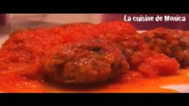 Boulettes au coulis de tomates (Recette de Monica)