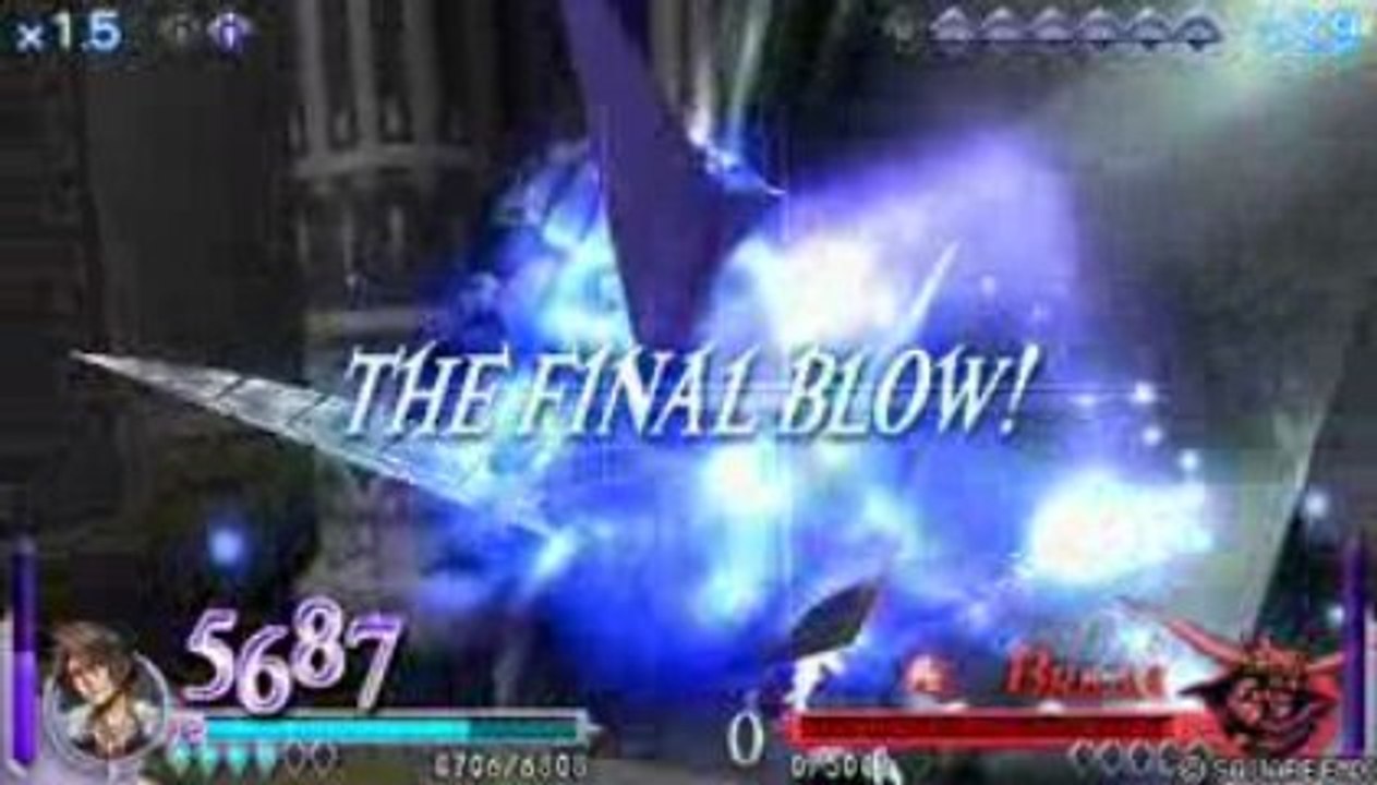 Dissidia FF Squall vs Garland