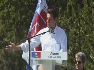 Christian Estrosi Rentrée UMP 06 Auron 2009