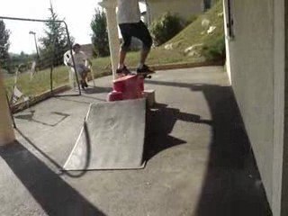ollie up to boardslide