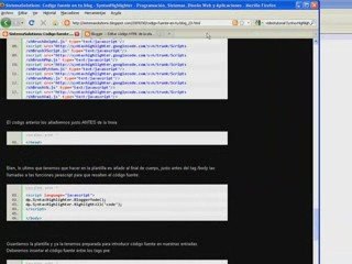 SistemaSolutions SyntaxHighlighter Codigo fuente en tu blog