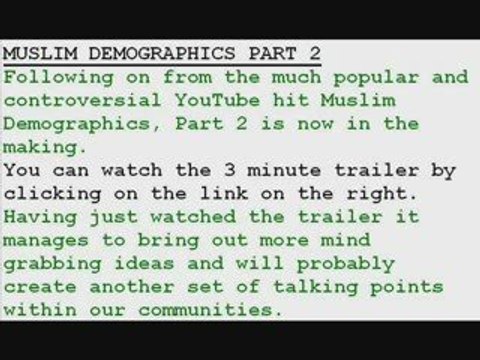 Muslim Demographics Part 2