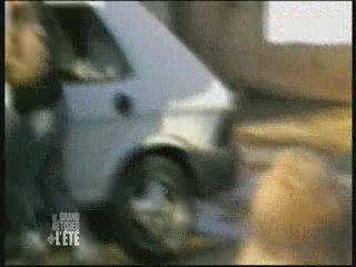 Mouton enragé contre un fermier