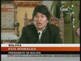Morales condena instalación de bases extranjeras