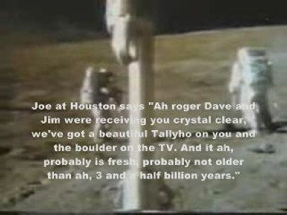 Moon Landing Hoax A15-NASA Fixed in Place A Fake Hollow Rock